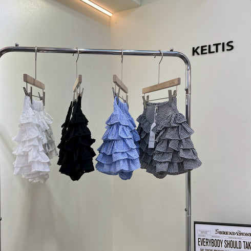 Ladies Tiered Mini Skirts